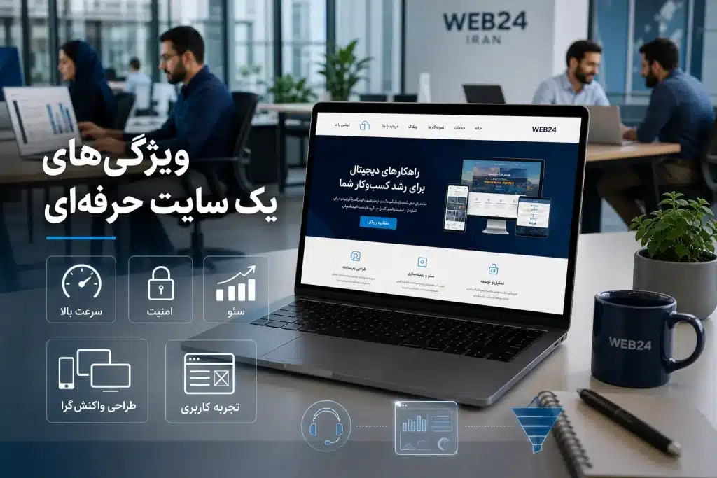 ویژگی های یک سایت حرفه ای