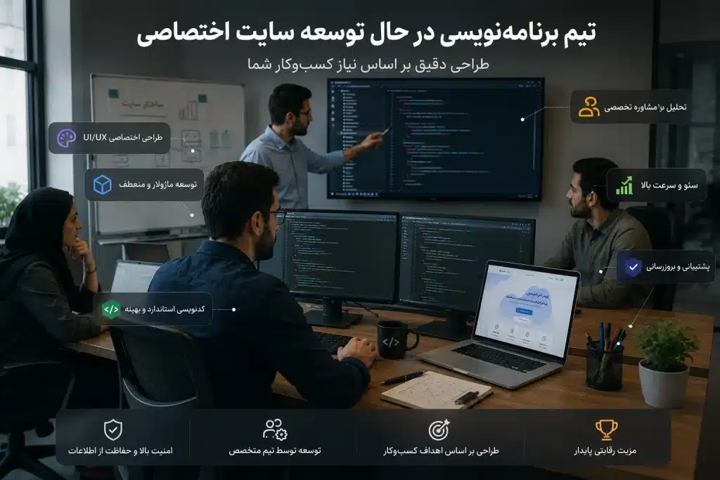 توسعه سایت اختصاصی برای کسب و کار